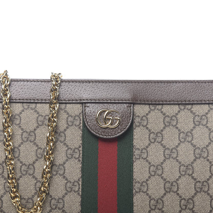 Gucci GG Supreme Monogram Web Small Ophidia Chain Shoulder Bag Brown 10 of 10
