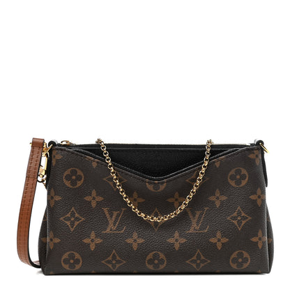 Louis Vuitton Monogram Pallas Clutch Black 1 of 4