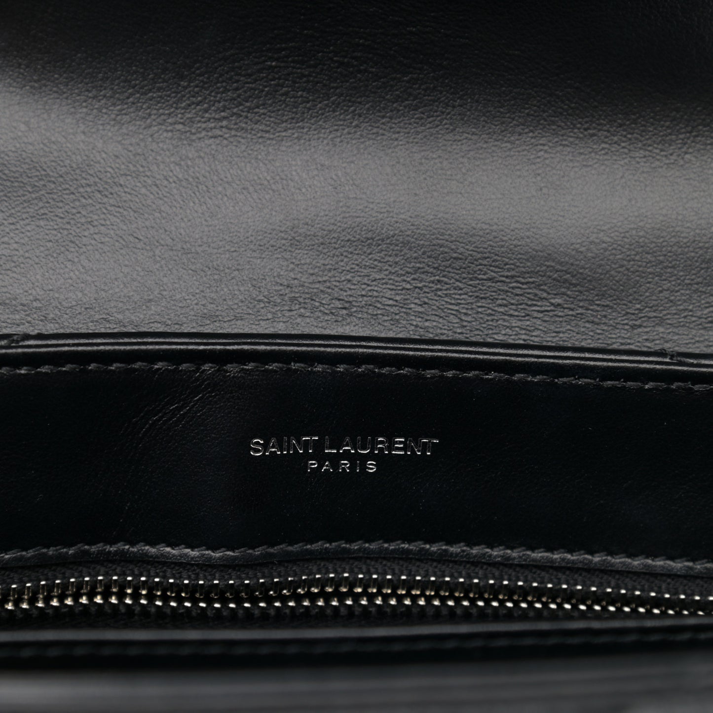 Calfskin Y Quilted Monogram Toy Loulou Crossbody Bag Black