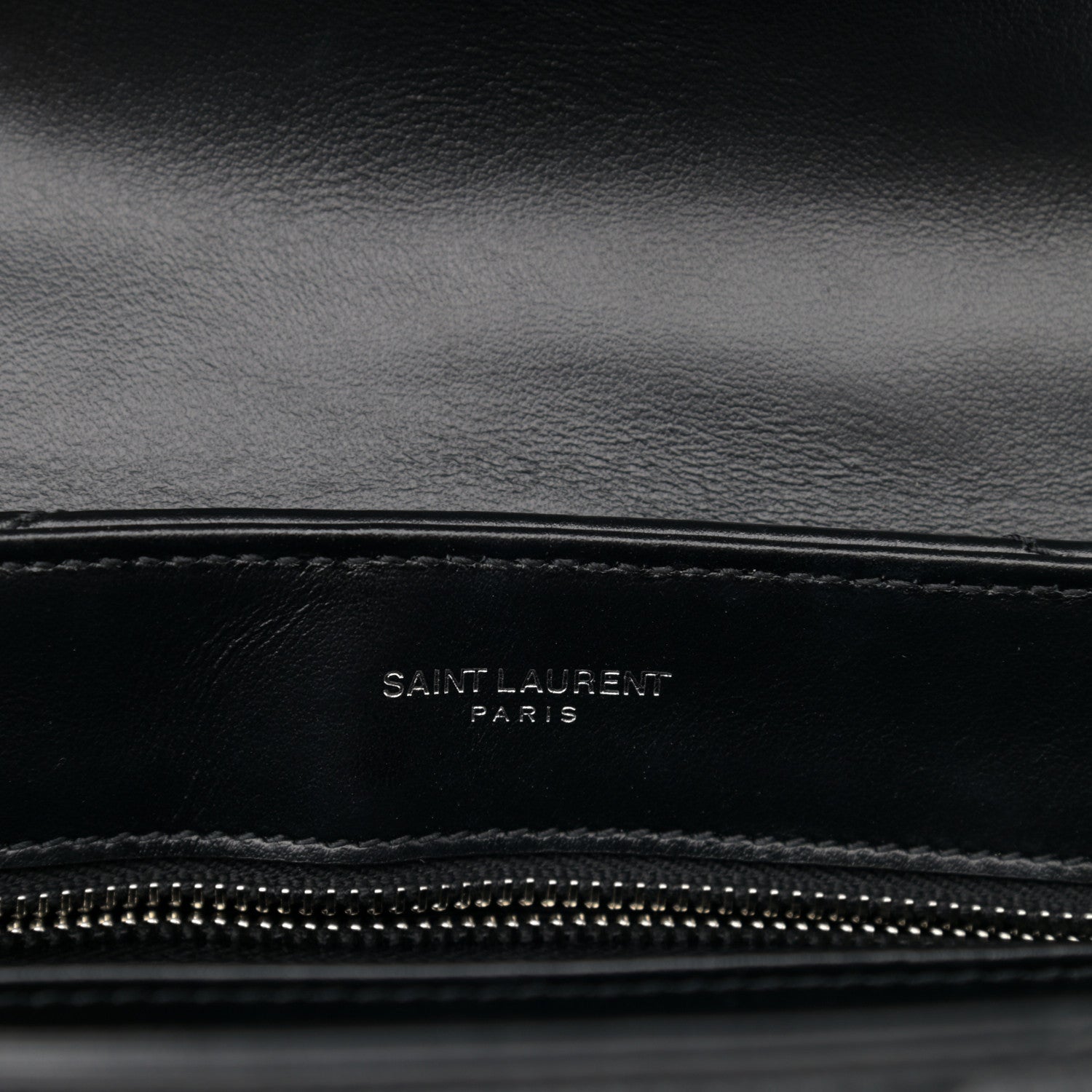 Saint Laurent Calfskin Y Quilted Monogram Toy Loulou Crossbody Bag Black 7 of 12