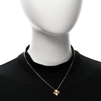 Van Cleef & Arpels 18K Yellow Gold Guilloche Vintage Alhambra Pendant Necklace 2 of 6