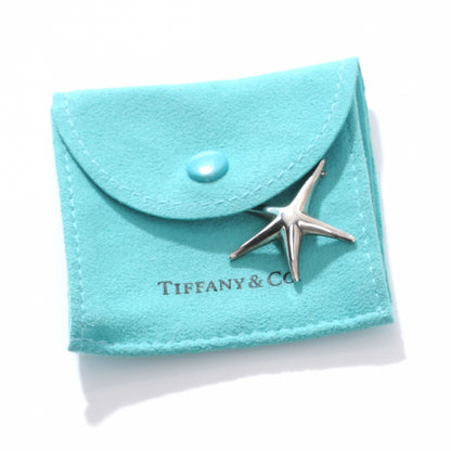 Tiffany Sterling Silver 28mm Elsa Peretti Starfish Pendant Necklace 5 of 5