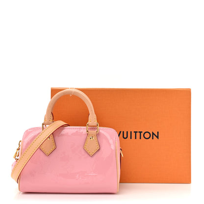 Louis Vuitton Vernis Monogram Nano Speedy Mochi Pink 16 of 16