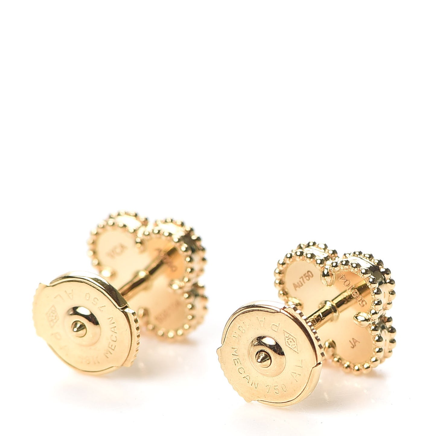 18K Yellow Gold Mother of Pearl Sweet Alhambra Earrings