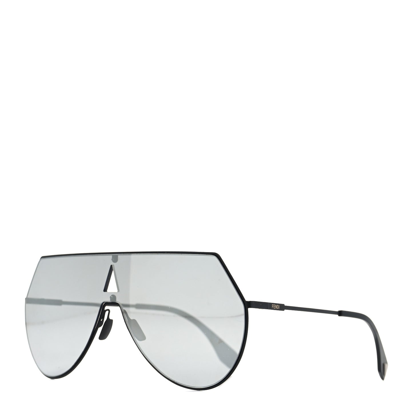 Metal Mirrored Eyeline Sunglasses FF 0193/S Black