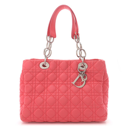 Christian Dior Lambskin Cannage Small Dior Soft Shopping Tote Pink 1 of 14