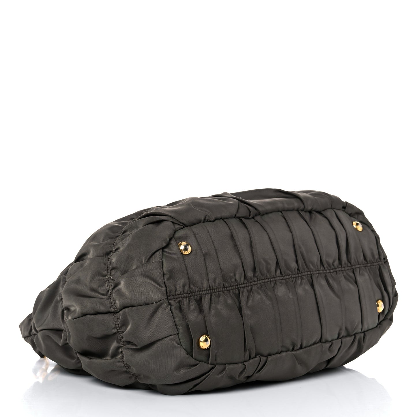 Tessuto Nylon Gaufre Tote Fumo