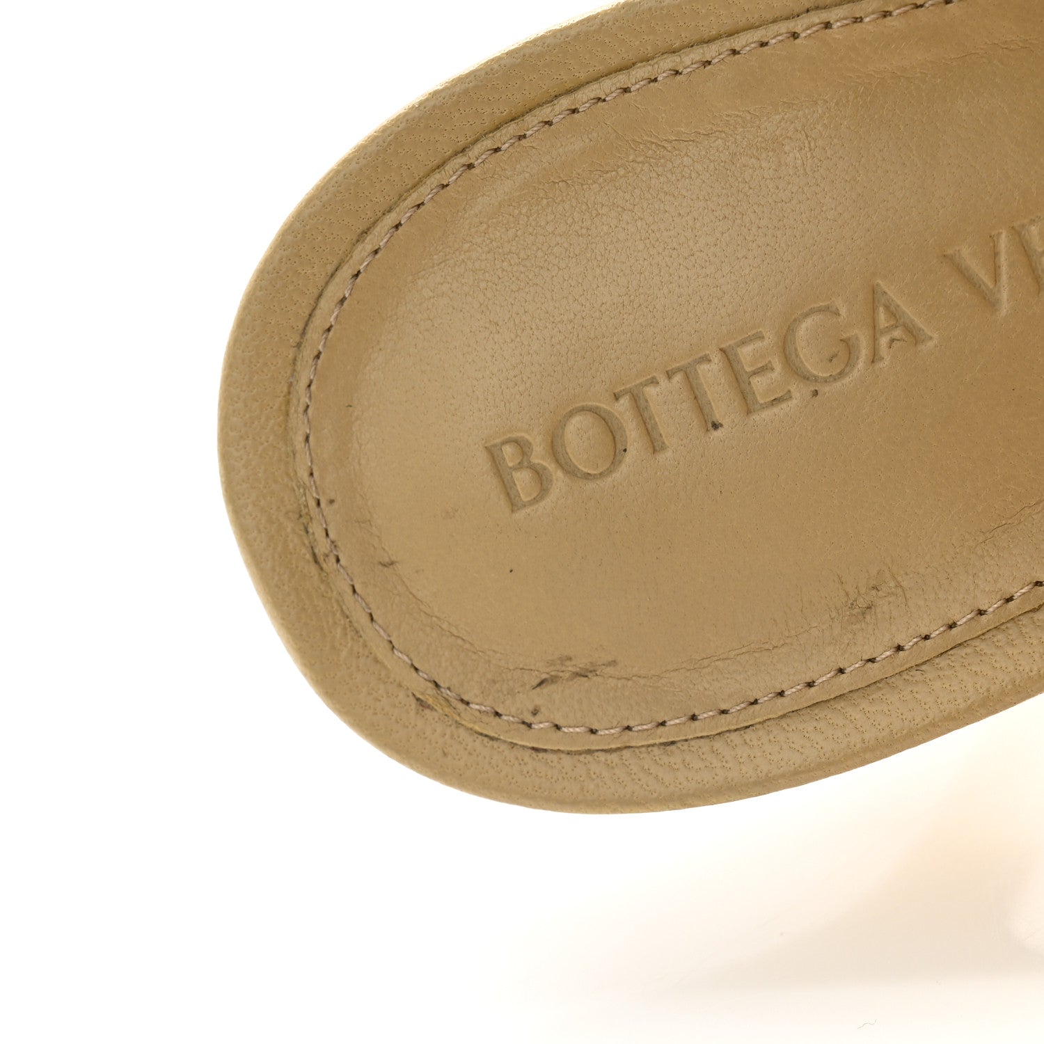 Bottega Veneta Nappa Braided Stretch Mule Sandals 37 Cane Sugar 8 of 10