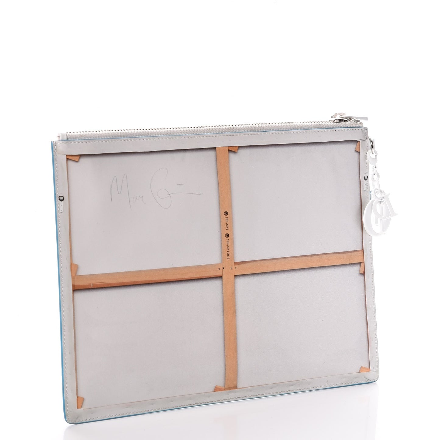 X MARC QUINN Calfskin Eye Clutch Multicolor