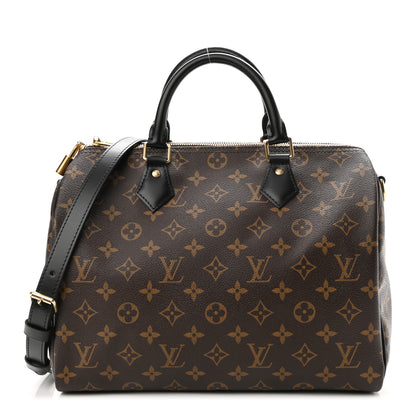Louis Vuitton Monogram My World Tour Speedy Bandouliere 30 Black 1 of 11