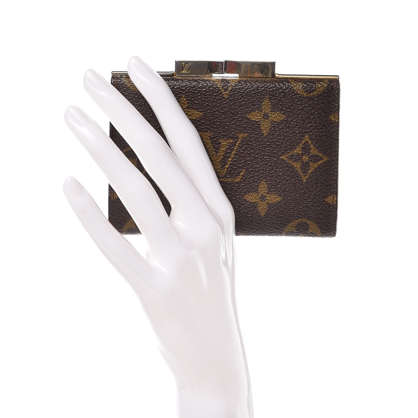 Monogram French Kiss Lock Coin Purse