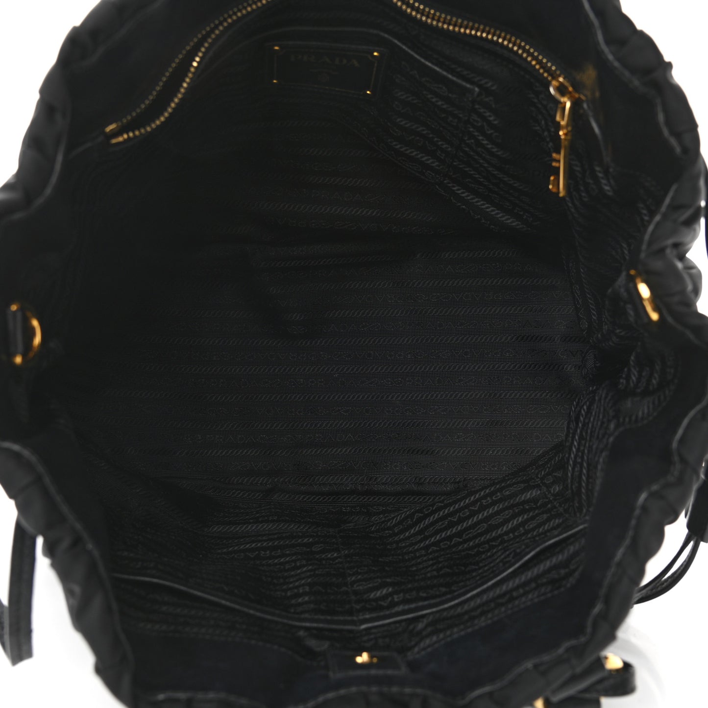Tessuto Nylon Gaufre Tote Black