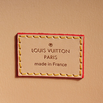 Louis Vuitton Monogram Calf Hair Spikes Iconoclasts Christian Louboutin Tote Red 7 of 8