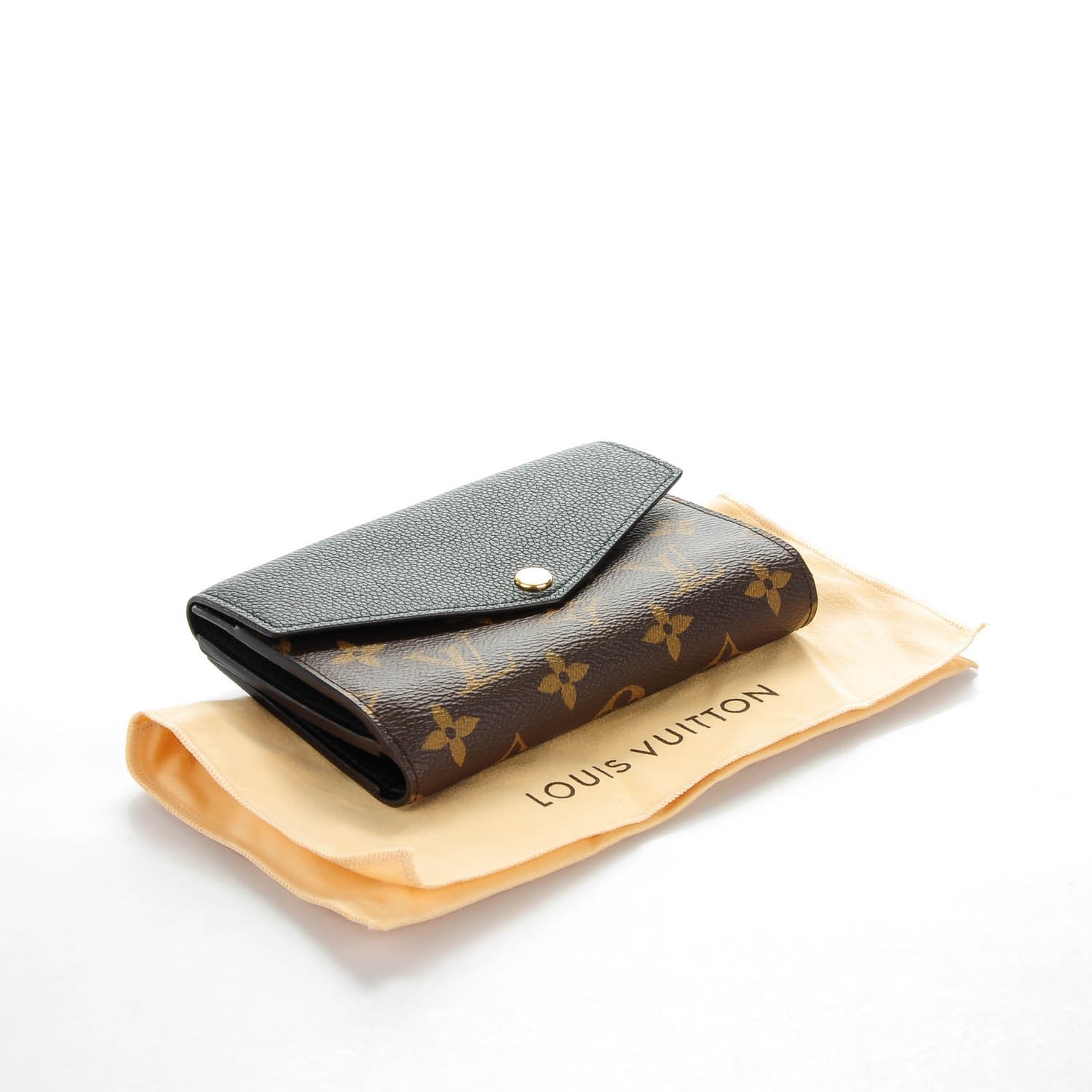 Louis Vuitton Monogram Pallas Compact Wallet Black 4 of 7
