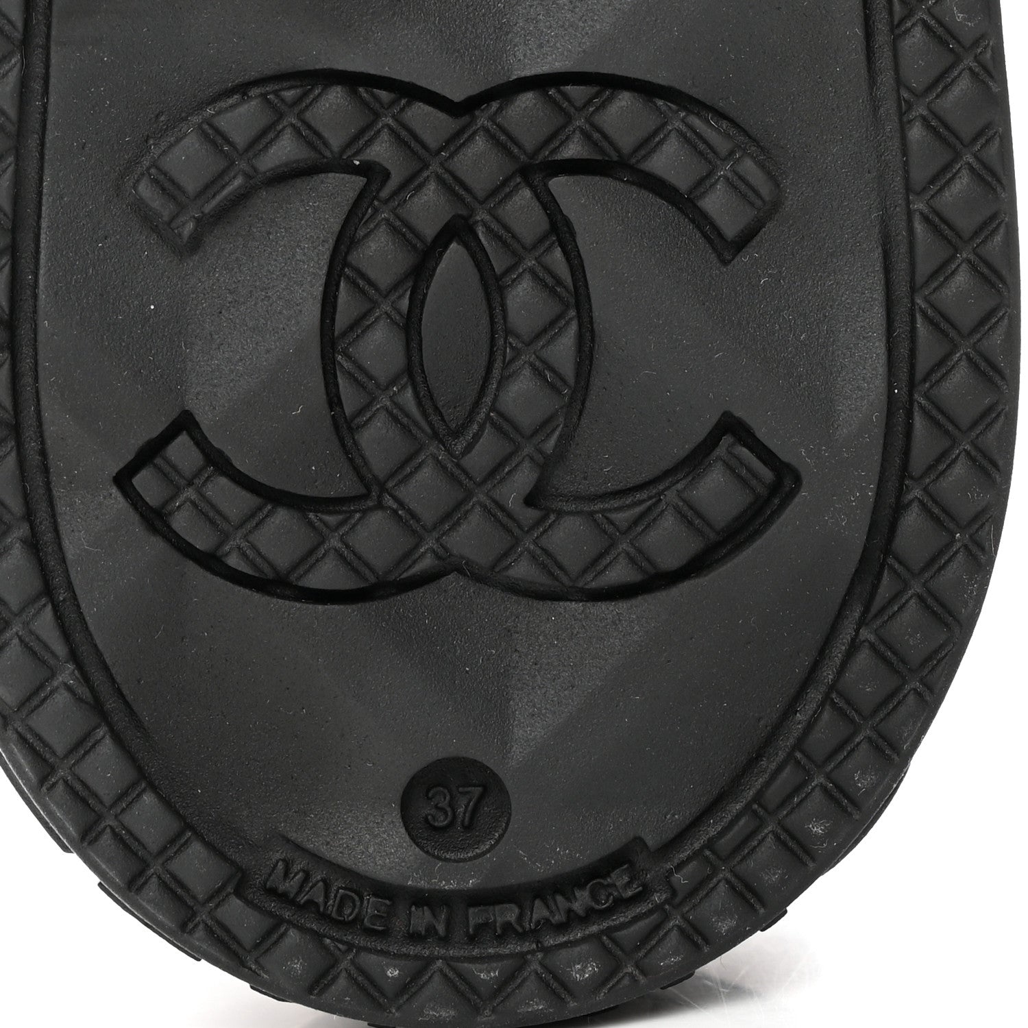 Chanel Caoutchouk CC High Boots 37 Black 8 of 8