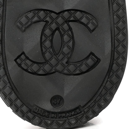 Chanel Caoutchouk CC High Boots 37 Black 8 of 8