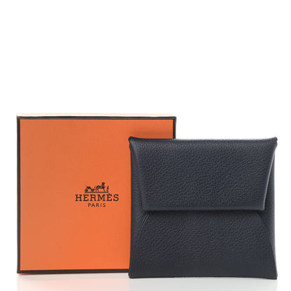 Hermes Evercolor Bastia Coin Purse Bleu Nuit 8 of 8