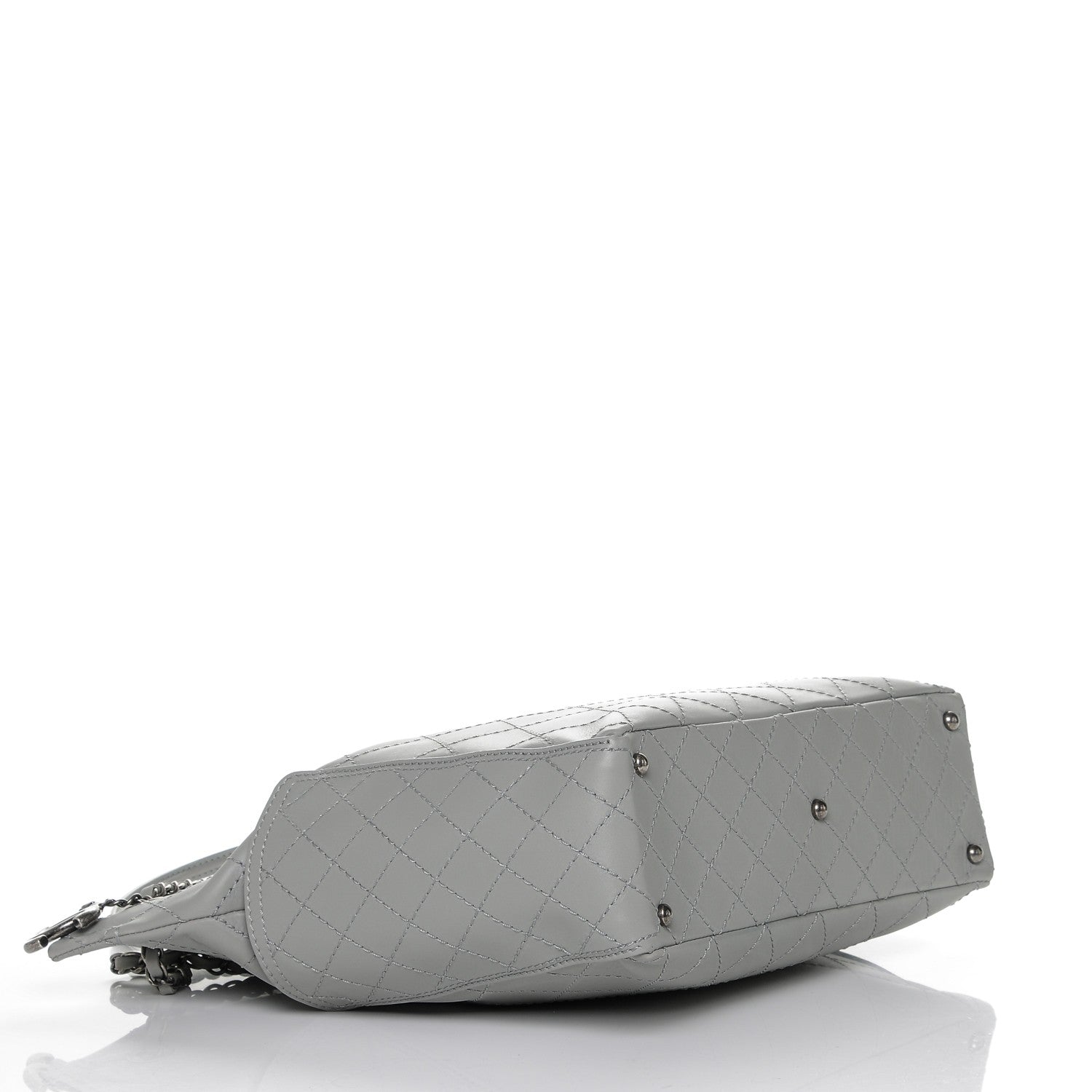 Chanel Calfskin Stitched CC Pocket Hobo Grey 4 of 7