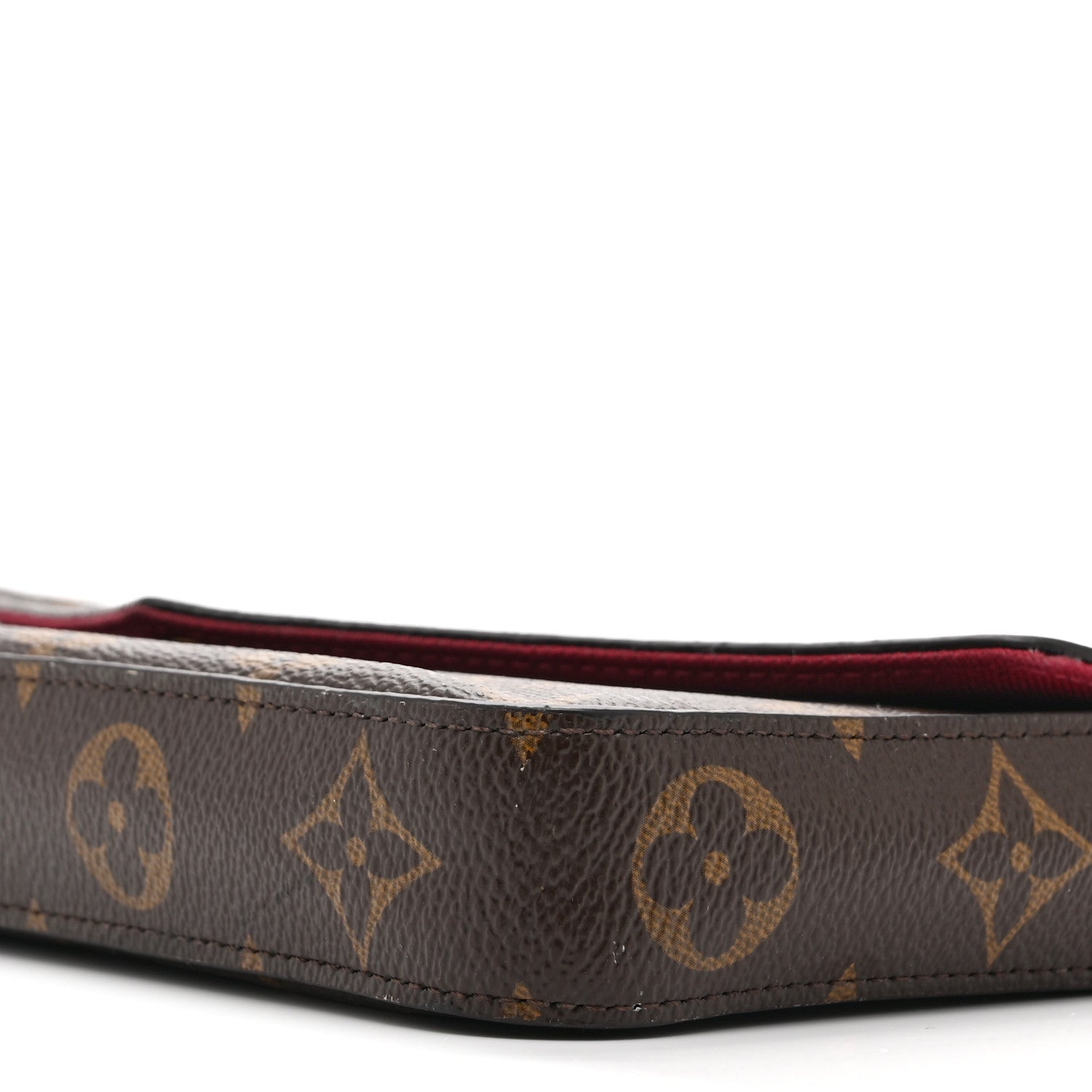 Louis Vuitton Monogram Pochette Felicie Chain Wallet Fuchsia 11 of 11