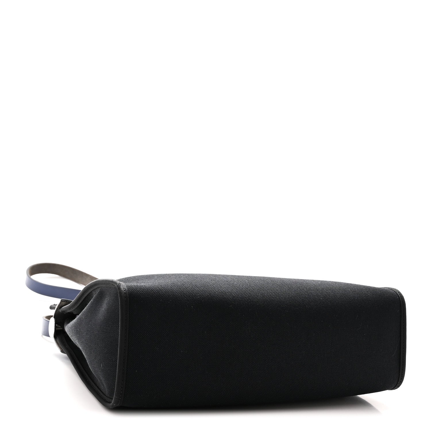Hermes Military Toile Vache Hunter Herbag Zip 31 PM Black Bleu Saphir 5 of 12