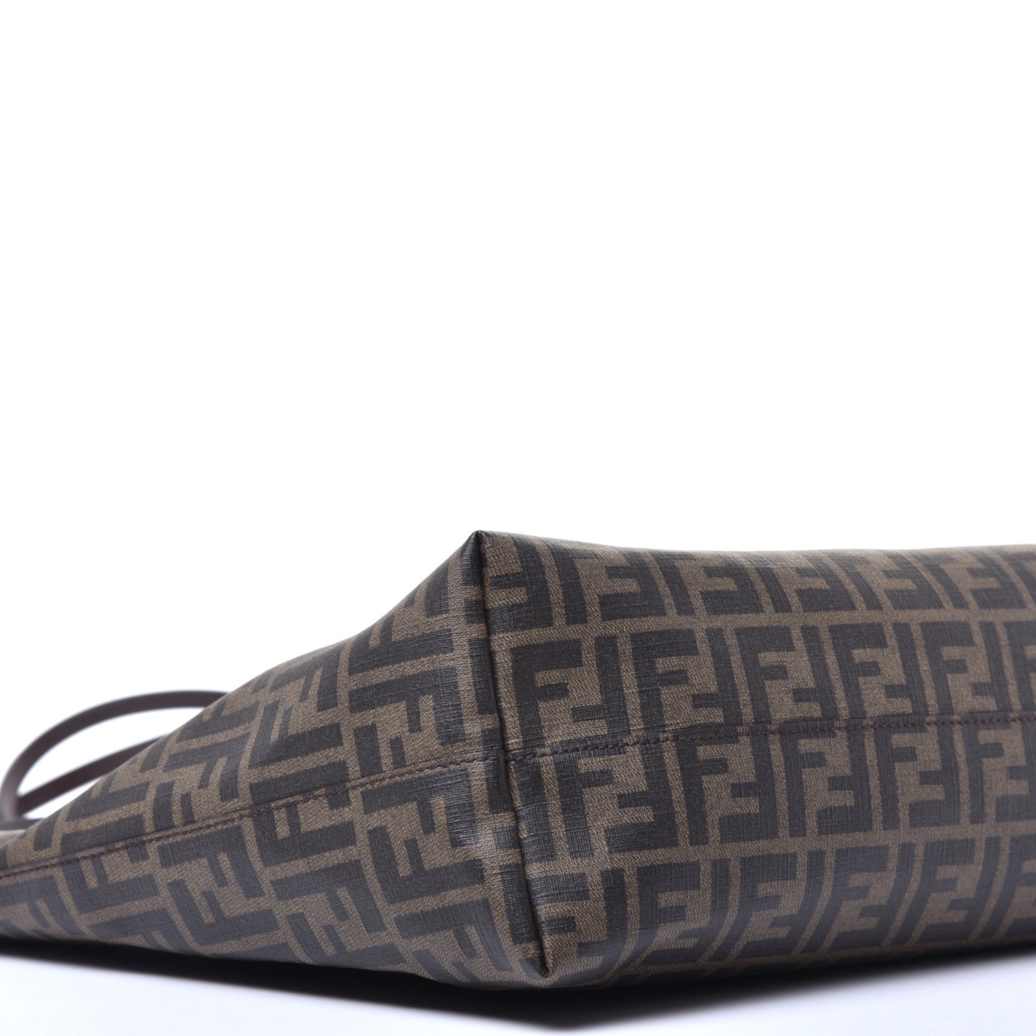Fendi Zucca Spalmati Medium Roll Tote Tobacco Blue 7 of 8
