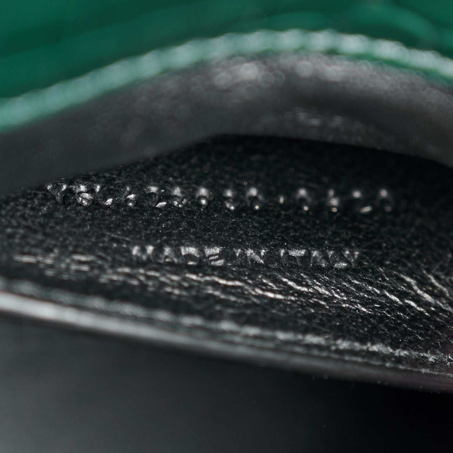 Calfskin Crocodile Embossed Mini Classic Monogram Cassandra Top Handle Dark Mint