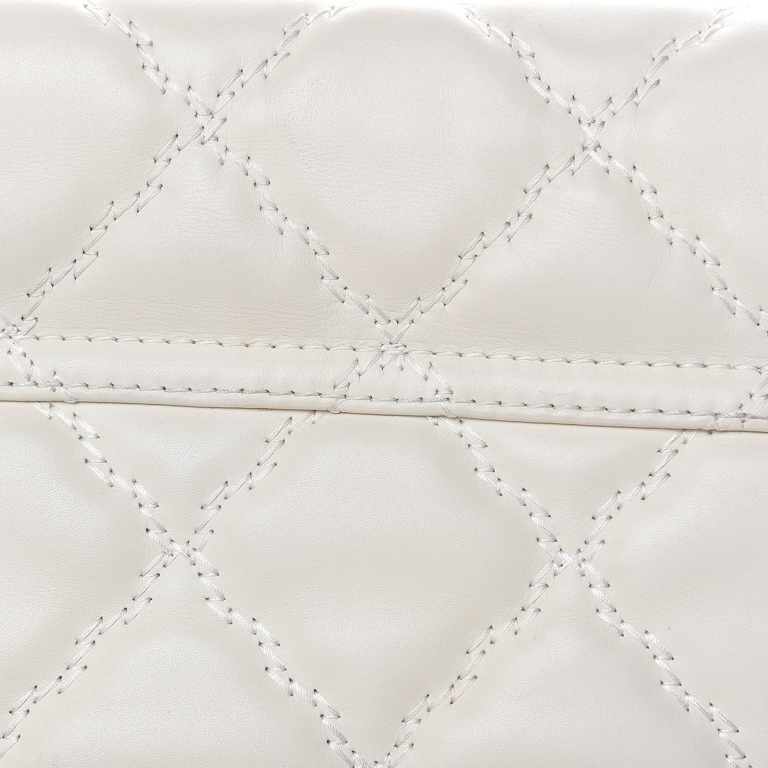 Chanel Calfskin Double Stitch Large Hamptons Flap Bag White 17 of 20