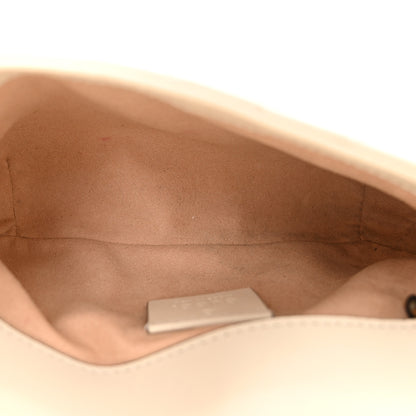 Gucci Calfskin Matelasse Super Mini GG Marmont Shoulder Bag White 5 of 12