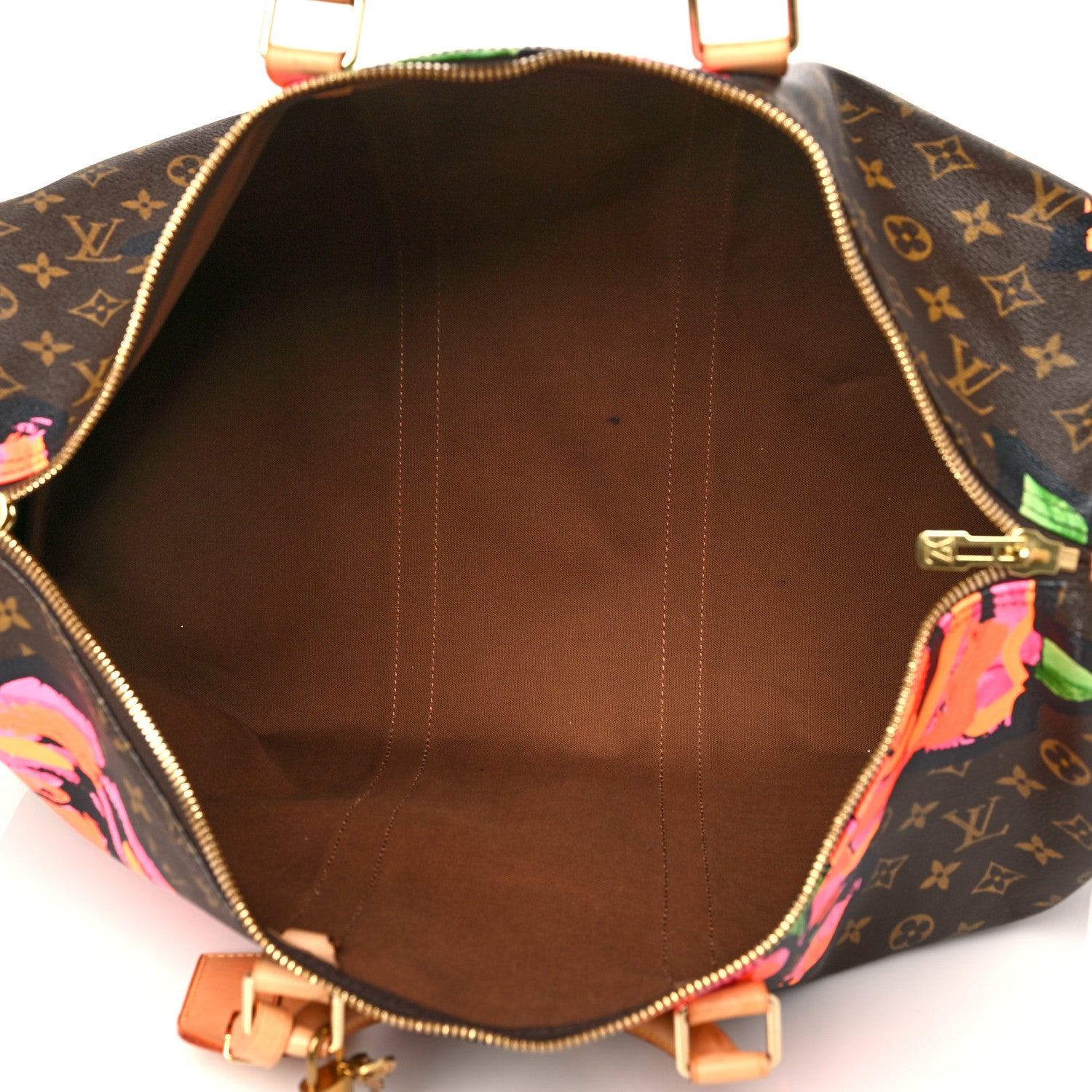 Louis Vuitton Monogram Roses Keepall 50 9 of 15