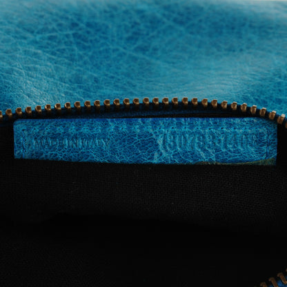 Balenciaga Chevre Classic Hardware M Porte-Monnaie Coin Purse Turquoise 9 of 9