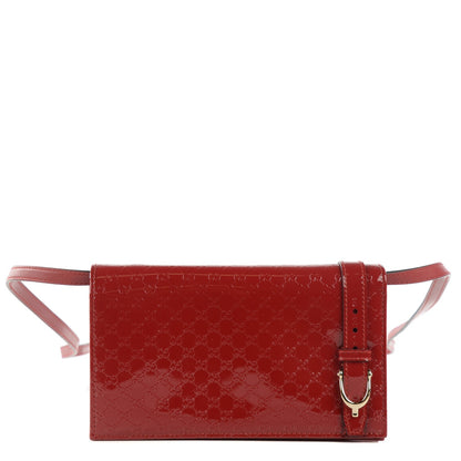 Gucci Patent Microguccissima Mini Nice Wallet Rose Bed 2 of 14