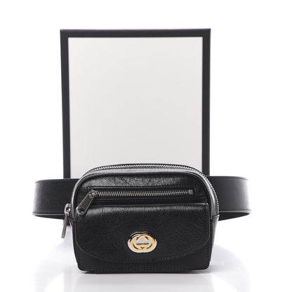 Gucci Fluffy Calfskin Mini Morpheus Belt Bag 90 36 Black 12 of 12