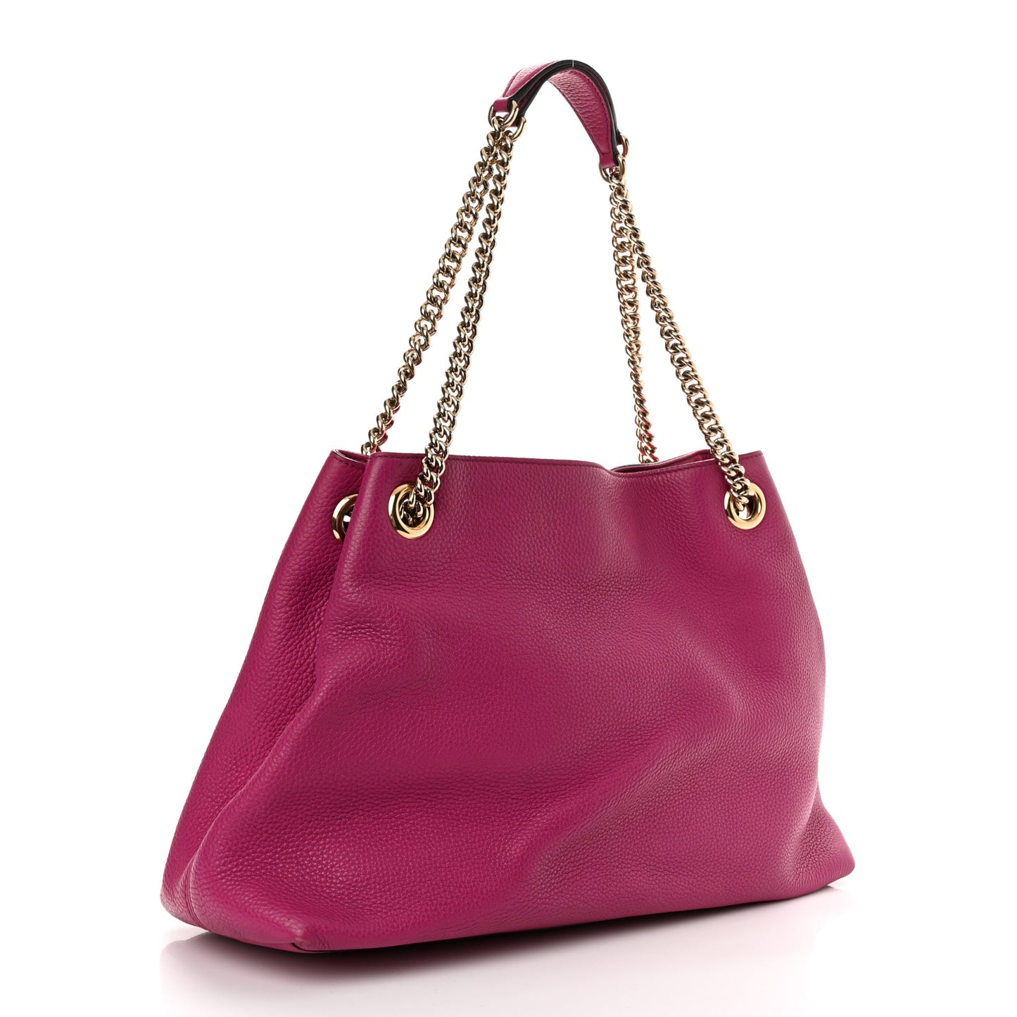 Cellarius Calfskin Medium Soho Chain Shoulder Bag Bright Bouganville