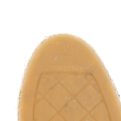 Chanel Lambskin CC Espadrilles 35 Dark Navy 6 of 9