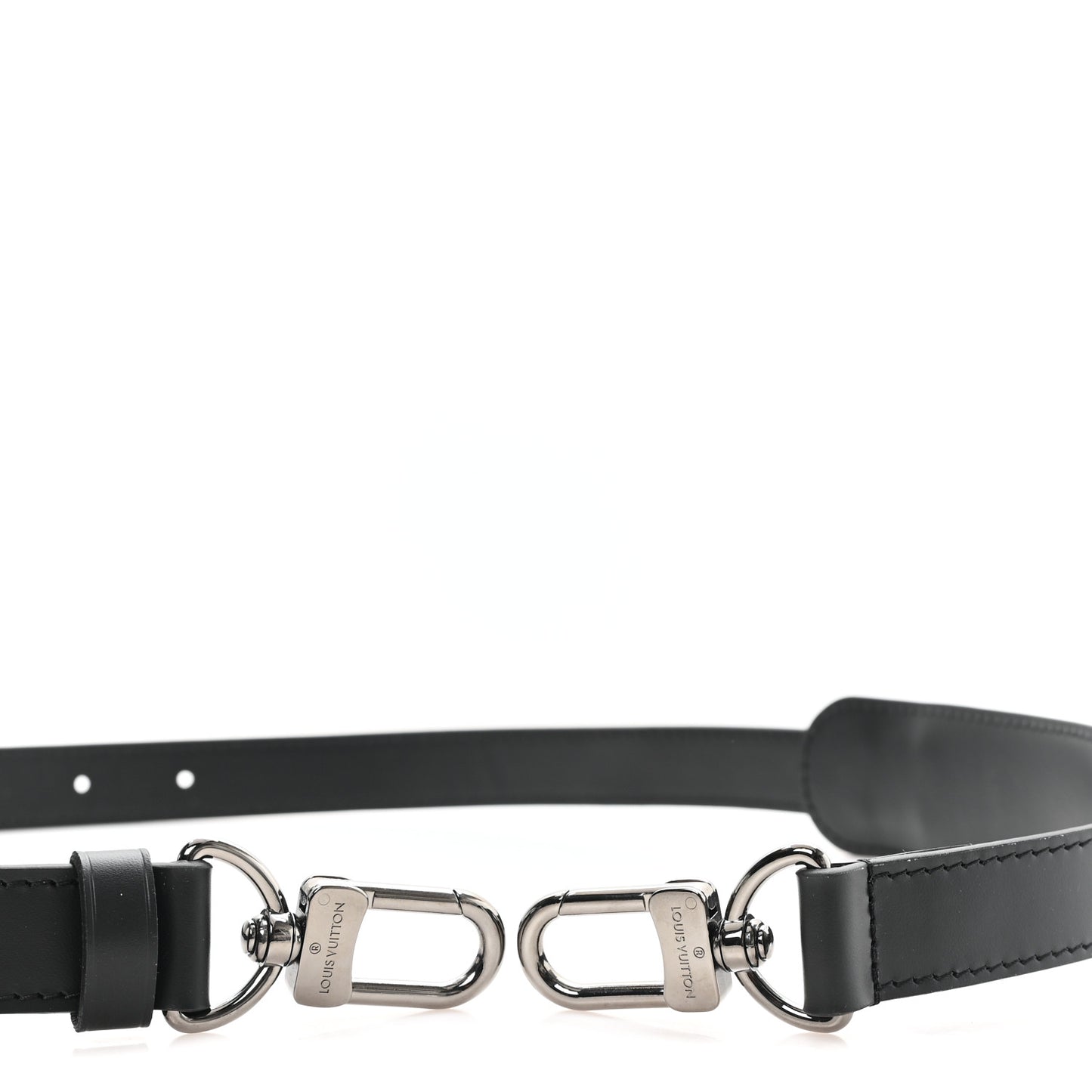 Calfskin Keepall Bandouliere Adjustable Shoulder Strap Black