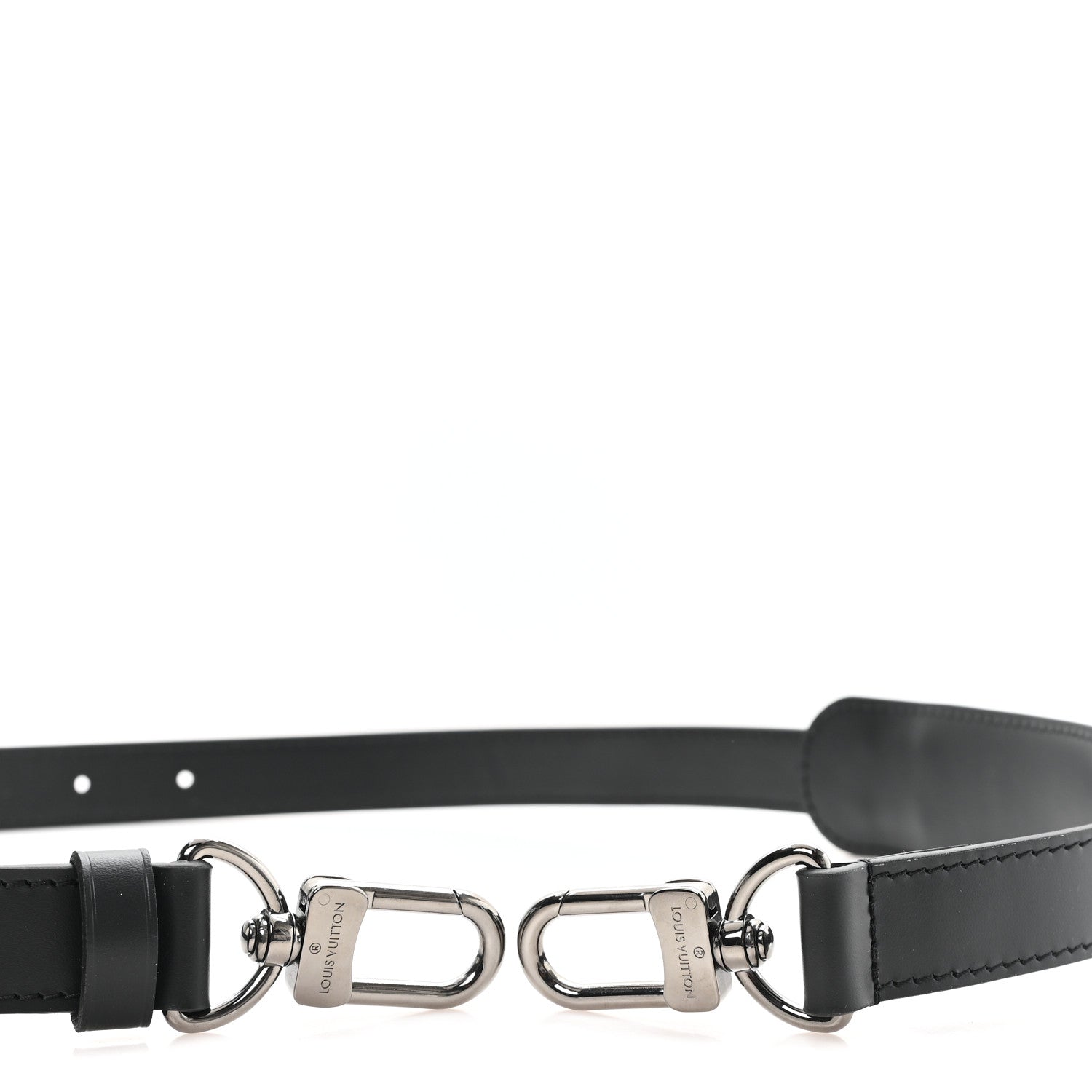 Louis Vuitton Calfskin Keepall Bandouliere Adjustable Shoulder Strap Black 4 of 4