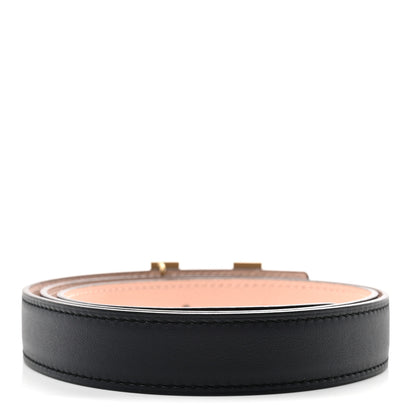 Hermes Epsom Swift 24mm Mini Constance H Belt 90 36 Bleu Nuit Rose Sakura 2 of 5