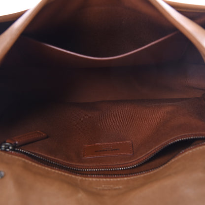 Saint Laurent Calfskin Star Studded Monogram Medium Niki Chain Satchel Brown 5 of 11