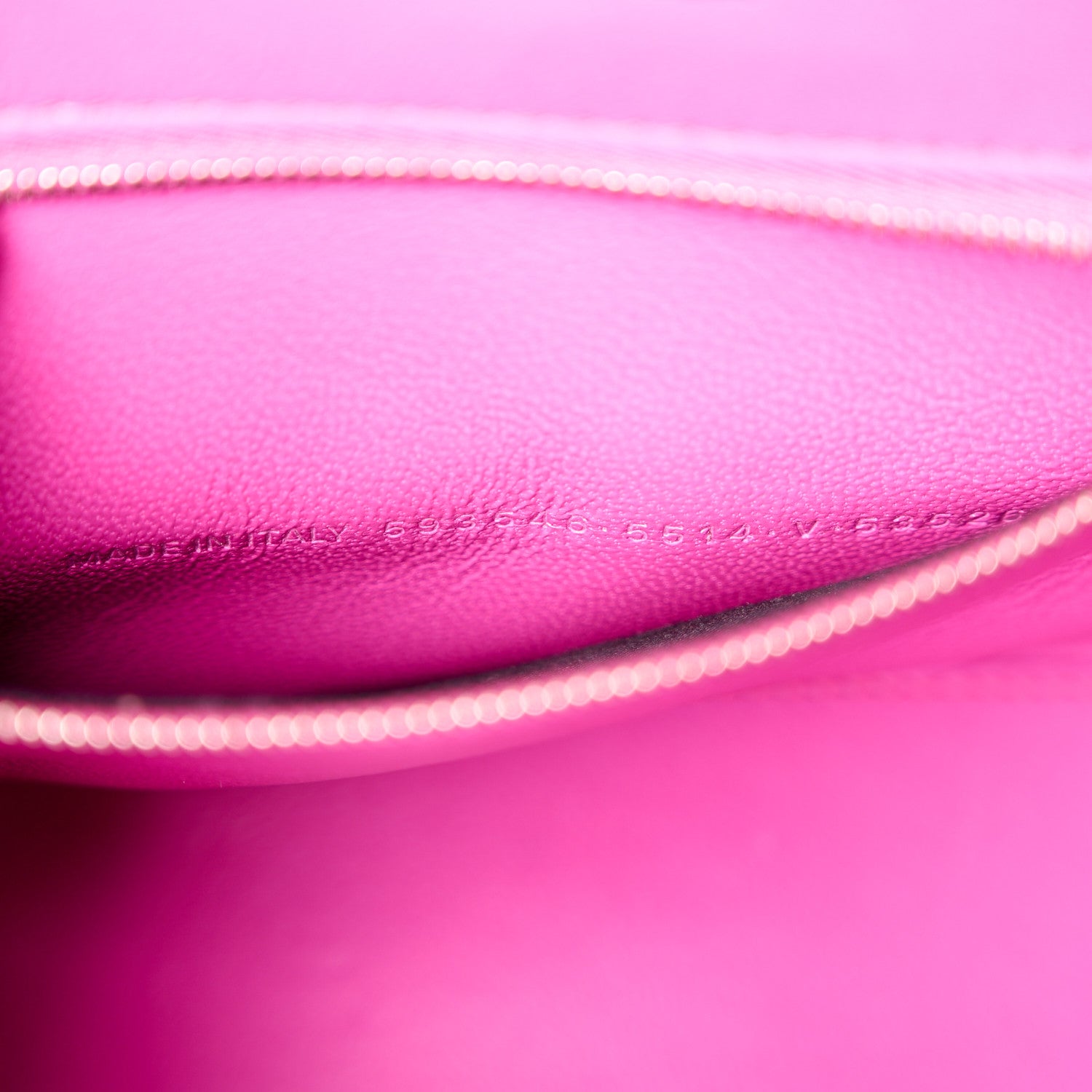 Balenciaga Shiny Calfskin Crocodile Embossed Small Hourglass Top Handle Bag Fuchsia 7 of 12