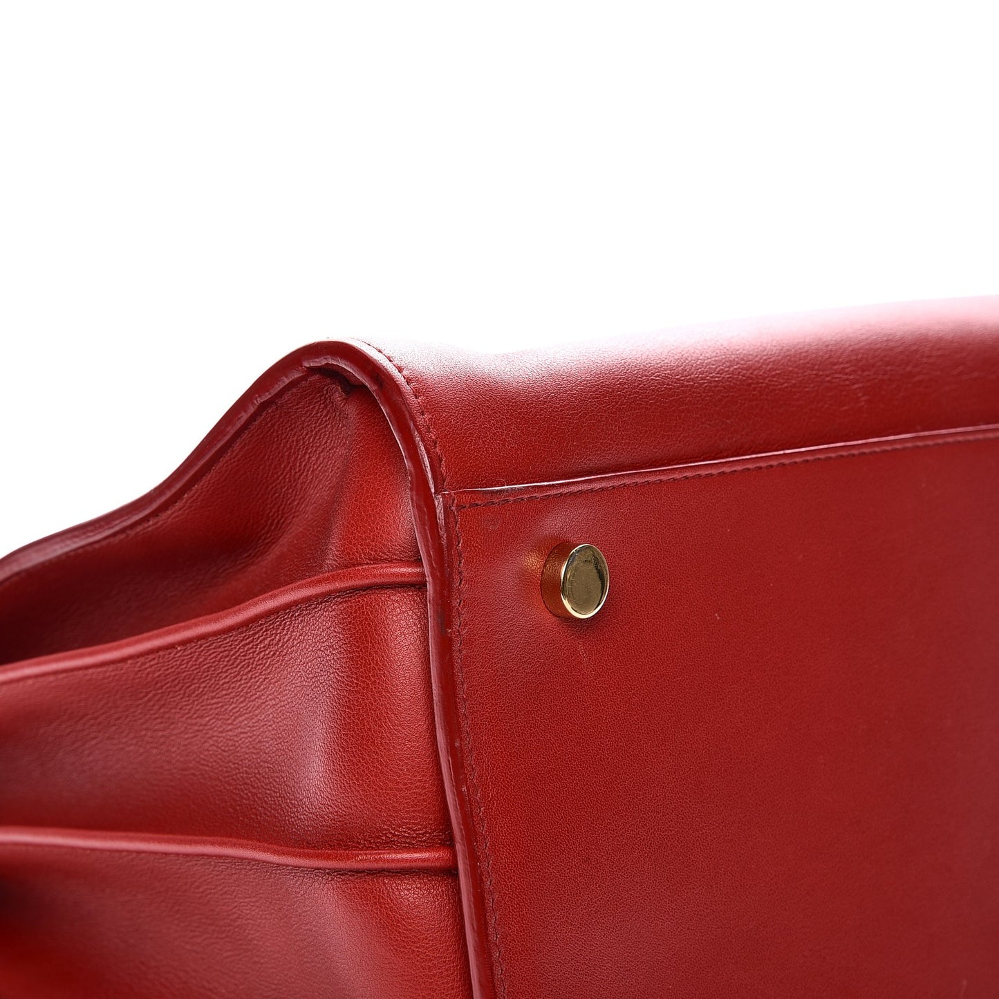 Grained Calfskin Small Sac De Jour Lipstick Red