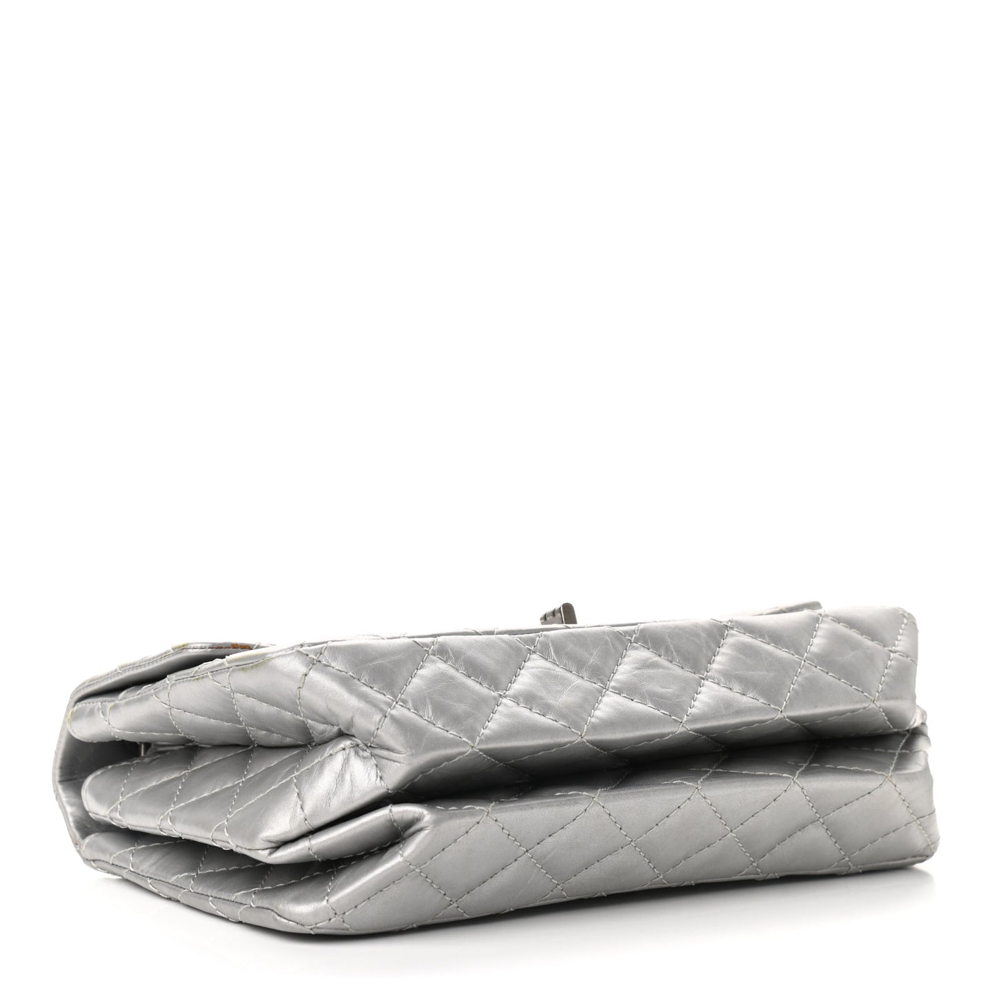 Metallic Aged Calfskin 2.55 Reissue 225 Flap Silver