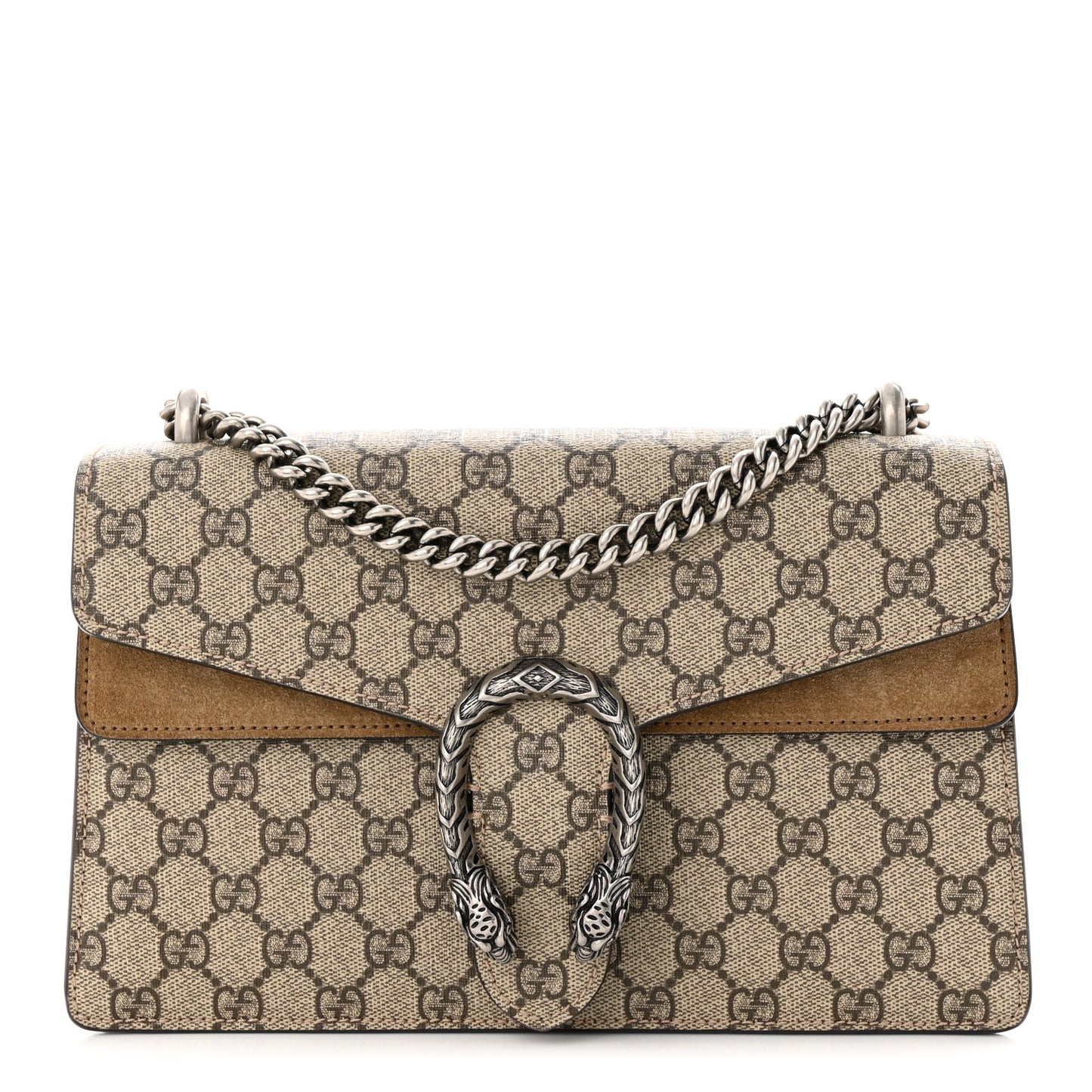 GG Supreme Monogram Small Dionysus Shoulder Bag Taupe