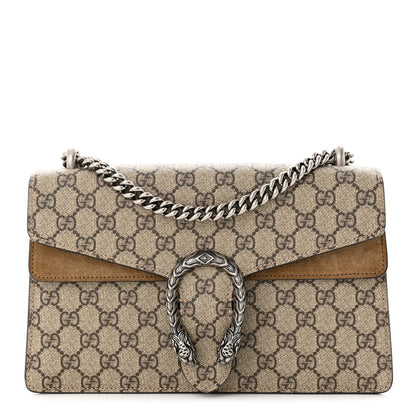 Gucci GG Supreme Monogram Small Dionysus Shoulder Bag Taupe 1 of 10