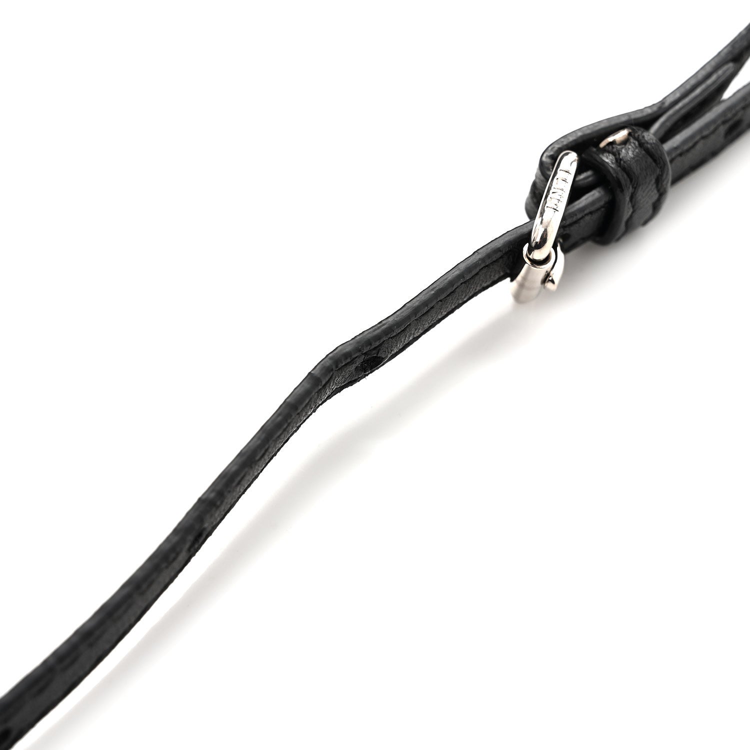 Fendi Nappa Lace Up Mini Peekaboo Iconic Satchel Black 12 of 14