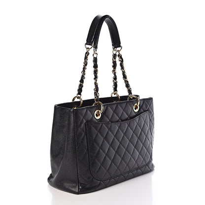 Chanel Caviar Quilted Grand Shopping Tote GST Black 3 of 10