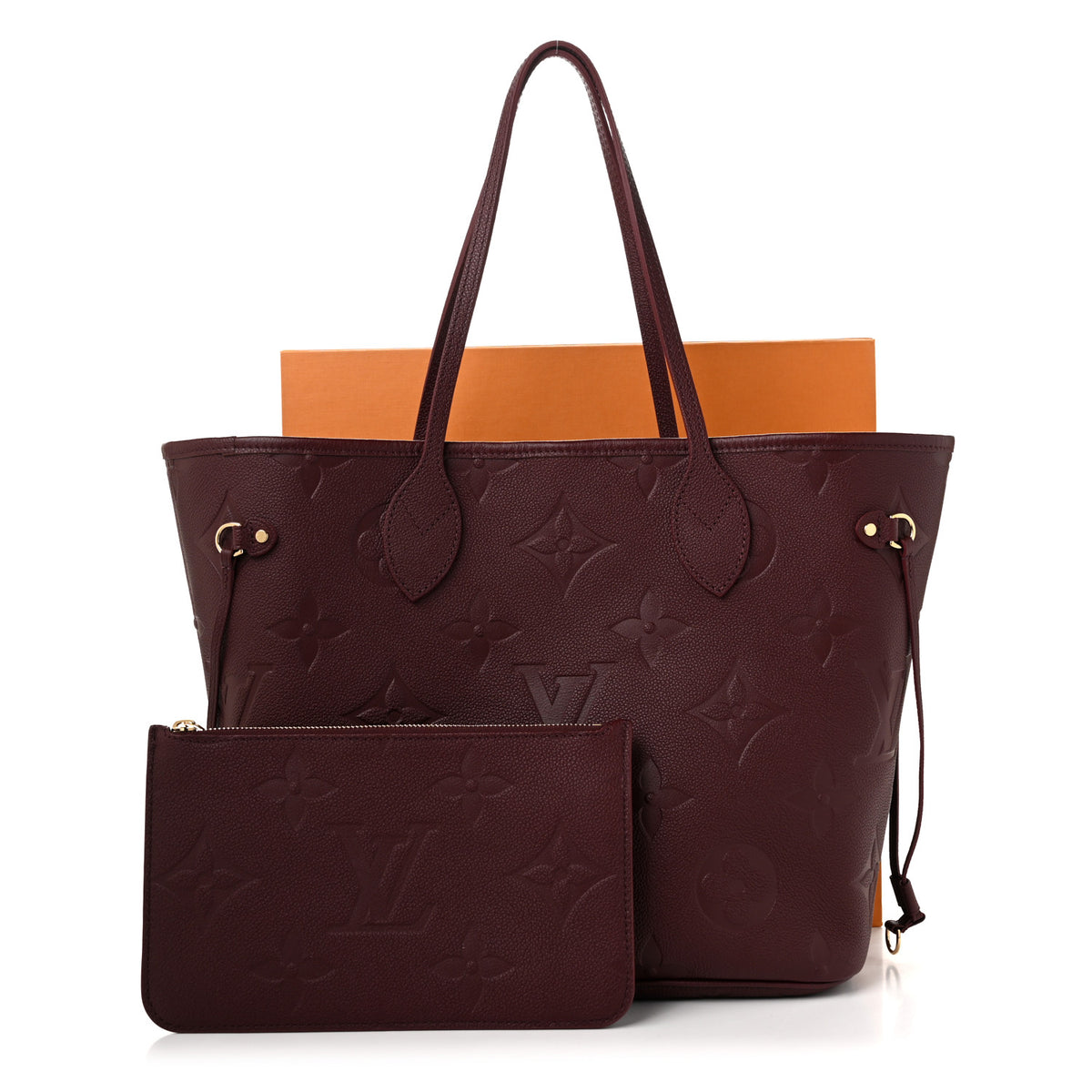 Louis Vuitton Empreinte Monogram Giant Neverfull MM Wine 10 of 10