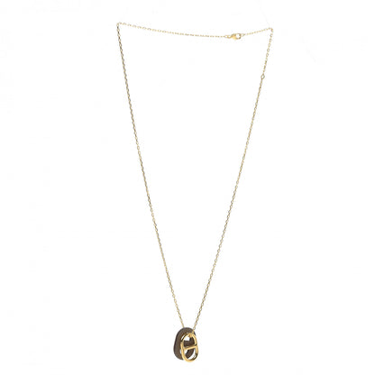 Hermes Swift O'Maillon Pendant Necklace Etoupe 3 of 5