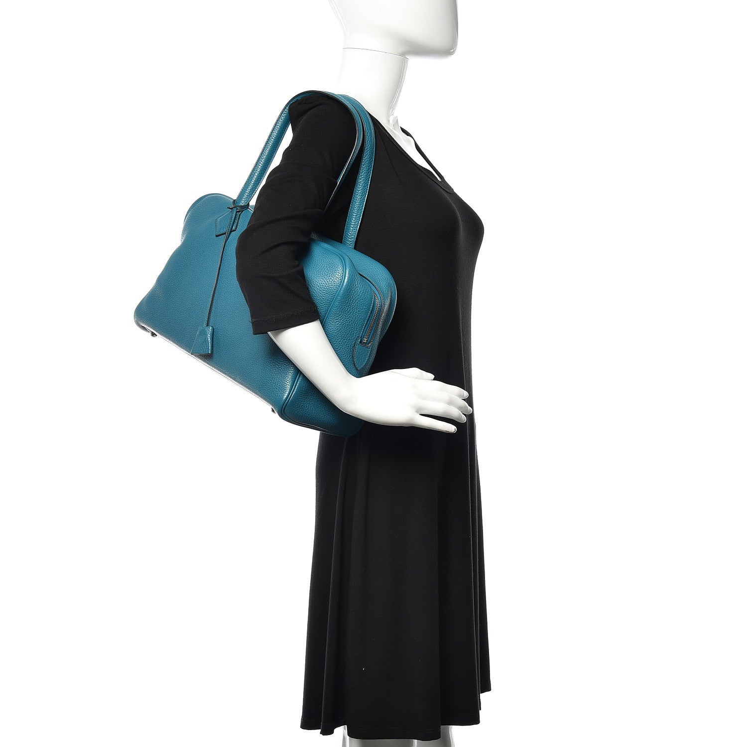 Hermes Taurillon Clemence Victoria II 35 Bleu Izmir 2 of 15