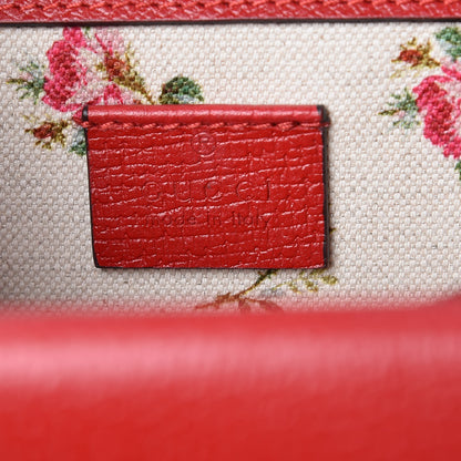 Gucci Calfskin Web Floral Embroidered Small Dionysus Shoulder Bag Hibiscus Red 6 of 9