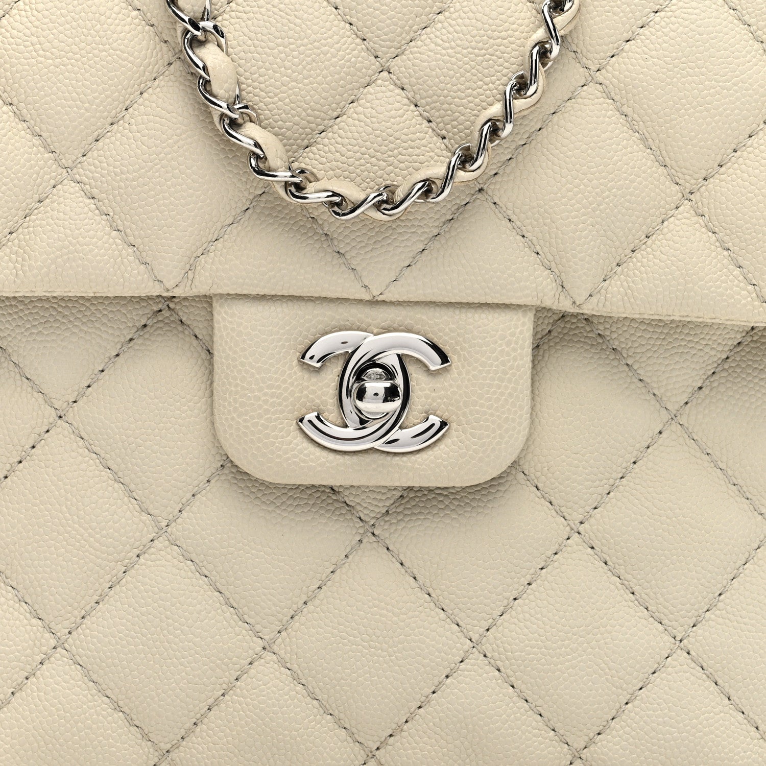Chanel Caviar Quilted Medium Urban Companion Flap White 9 of 11